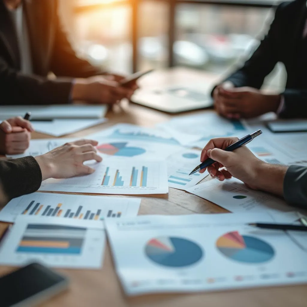 Reunión de estrategia empresarial